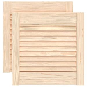 vidaXL Vrata za ormarić re&scaron;etkasti dizajn 2 kom 39,5x39,4 cm borovina