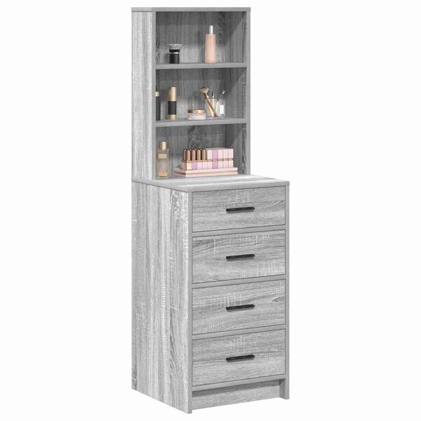 vidaXL Highboard Sivi hrast sonoma 40 x 41 x 135 cm Konstruirano drvo