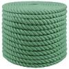 vidaXL Uže od jute 24 mm Zelena 100% Juta Tossa