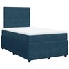 vidaXL Box spring krevet s madracem tamnoplavi 120 x 200 cm bar&scaron;unasti