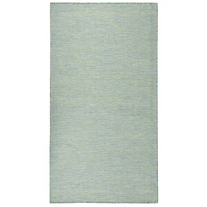 vidaXL Vanjski tepih ravnog tkanja 80 x 150 cm tirkizni
