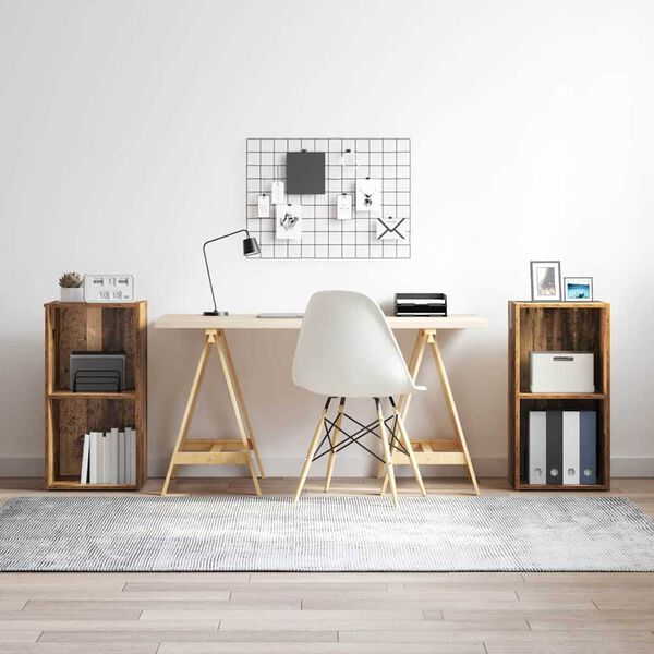 vidaXL Set TV komoda Zidne 2 pcs Staro drvo 72 x 35 x 36,5 cm