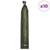 vidaXL Vreće s pijeskom 10 pcs Tamnozelena 100 x 25 cm HDPE