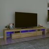 vidaXL TV ormarić s LED svjetlima boja hrasta sonome 230x36,5x40 cm