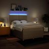 vidaXL Krevet s oprugama i madracem krem 140 x 190 cm od tkanine