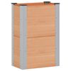 vidaXL Povi&scaron;ena vrtna gredica Smeđa 50 x 30 x 72 cm WPC i aluminij
