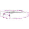 vidaXL Okvir za krevet s ladicama boja hrasta 120x190 cm drveni