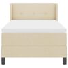 vidaXL Krevet s opruga kutije s madracem Krema 200 x 100 cm Poliester