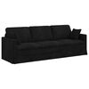 vidaXL Sofa 2 pcs Crna 228 x 78 x 80 cm Bar&scaron;un