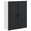 vidaXL Ormar za Zid LUCCA Crna 80 x 31 x 100 cm Konstruirano drvo