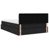 vidaXL Krevet s madracem i skladištem s madracem Crna 140 x 200 cm