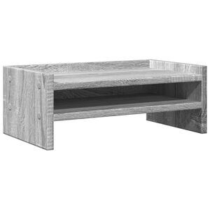 vidaXL Stalak za monitor siva boja hrasta 42x24x16cm konstruirano drvo