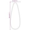 vidaXL Zidno ogledalo crna 40x15 cm