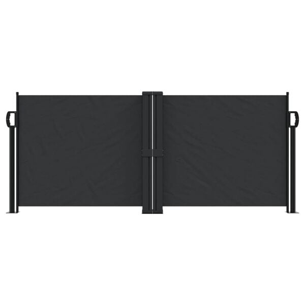 vidaXL Uvlačiva bočna tenda 100 x 600 cm crna