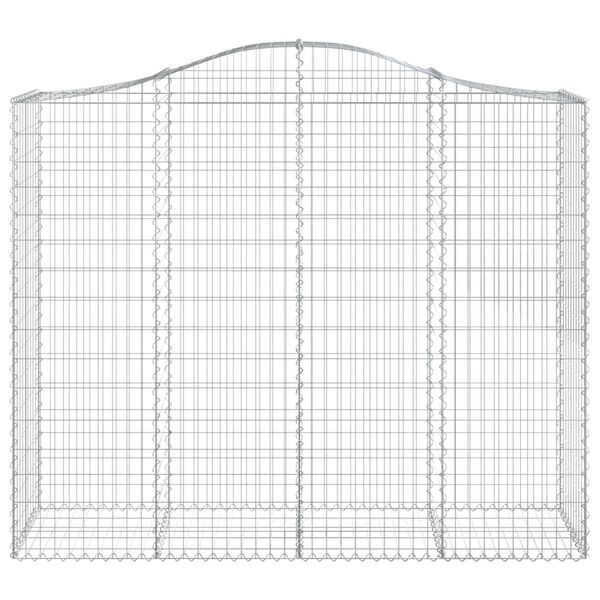 vidaXL Lučne gabionske košare 14kom 200x50x160/180cm pocinčano željezo