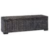 vidaXL Kutija za spremanje Crna 110 x 35 x 45 cm