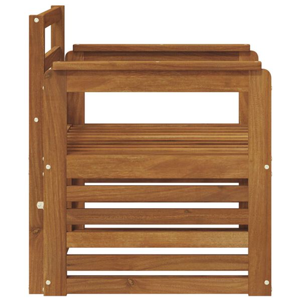 vidaXL Set vanjskih sofa Prirodna 71 x 63 x 73 cm Čvrsto drvo akacije
