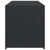 vidaXL Vrtna kutija za pohranu crna 283 L od poliratana
