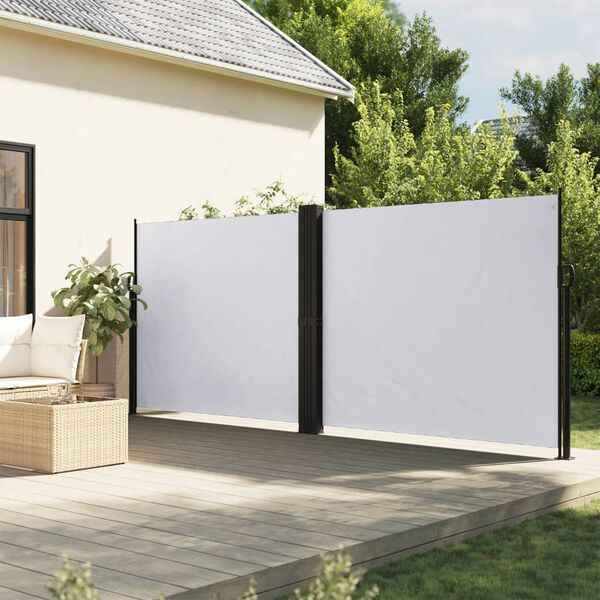 vidaXL Bočna tenda na uvlačenje bijela 160 x 1000 cm