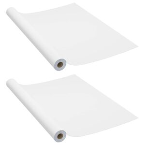 vidaXL Samoljepljive folije za namje&scaron;taj 2 kom bijele 500 x 90 cm PVC
