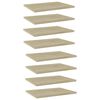 vidaXL Police za knjige 8 kom boja hrasta sonome 40x30x1,5 cm iverica