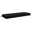 vidaXL Jastuk za sjedalo SOEST 100% poliester Crna 120 x 40 x 10 cm
