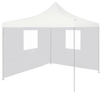 vidaXL Profesionalni sklopivi šator za zabave 2 x 2 m čelični bijeli