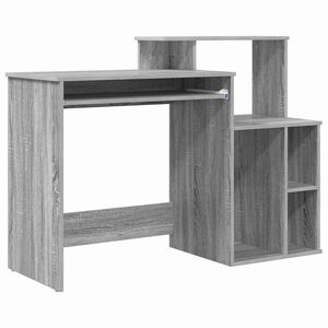 vidaXL Stol Siva Sonoma 120,5 x 44 x 88,5 cm Konstruirano drvo