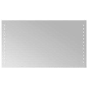 vidaXL LED kupaonsko ogledalo *Transparent*an 90 x 50 cm Pravokutni