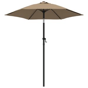 vidaXL Suncobran smeđe-sivi 200 x 224 cm aluminijski