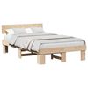 vidaXL Krevetna konstrukcija Prirodna 140 x 190 cm Čvrsto borovo drvo