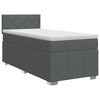 vidaXL Boxspring krevet s madracem Tamnosiva 90 x 190 cm Tkanina