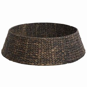 vidaXL Ogrlica za božićno drvce Kružni Crna 105 x 105 x 28 cm Zumbul