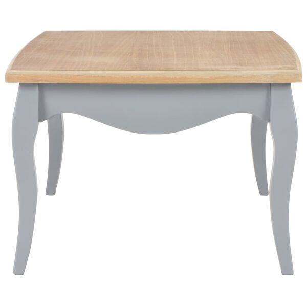 280002 vidaXL Coffee Table Grey and Brown 110x60x40 cm Solid Pine Wood
