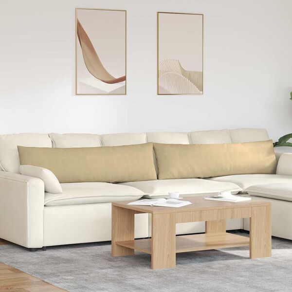 vidaXL Jastučići za sofu 2 pcs Siva zelena 145 x 40 cm Kordura tekstil