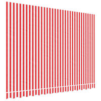 vidaXL Zamjenska tkanina za tendu crveno-bijela prugasta 3,5 x 2,5 m