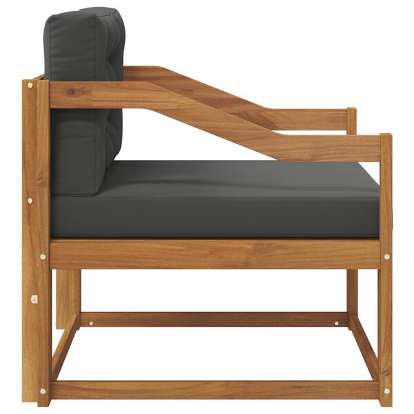 vidaXL Srednja sofa za van Čvrsto drvo akacije Prirodna