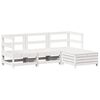 vidaXL 4-dijelni set vrtnih sofa od masivne borovine bijeli