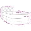 vidaXL Krevet box spring s madracem LED plavi 100x200 cm od tkanine