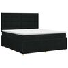 vidaXL Boxspring krevet s madracem Crna 140 x 190 cm Tkanina