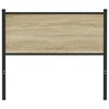 vidaXL Zamjensko uzglavlje boja hrasta sonome 107 cm konstruirano drvo i čelik