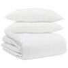 vidaXL Set deka s jastukom 3 pcs Bijelo Perje