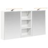 vidaXL Set ormarića za kupaonicu 3 kom. 116 x 16 x 62,5 cm