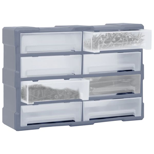 vidaXL Organizator s 8 velikih ladica 52 x 16 x 37 cm