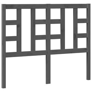 vidaXL Uzglavlje za krevet sivo 126 x 4 x 100 cm od masivne borovine