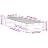 vidaXL Krevetna konstrukcija Smeđa 90 x 210 cm Čvrsto borovo drvo