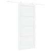 vidaXL Klizna vrata 93 x 211 cm Konstruirano drvo Bijela