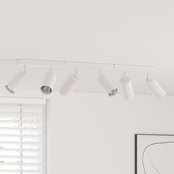 vidaXL Stropni reflektor s reflektorima Bijelo 73 x 6 x 16 cm Metal