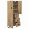 vidaXL Highboard s ladicama 2 pcs Umjetnički hrast 69,5 x 34 x 180 cm
