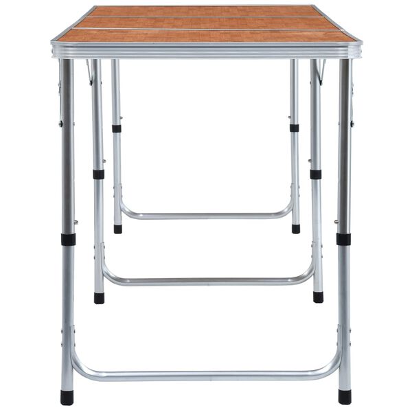 vidaXL Sklopivi stol za kampiranje aluminijski 180 x 60 cm